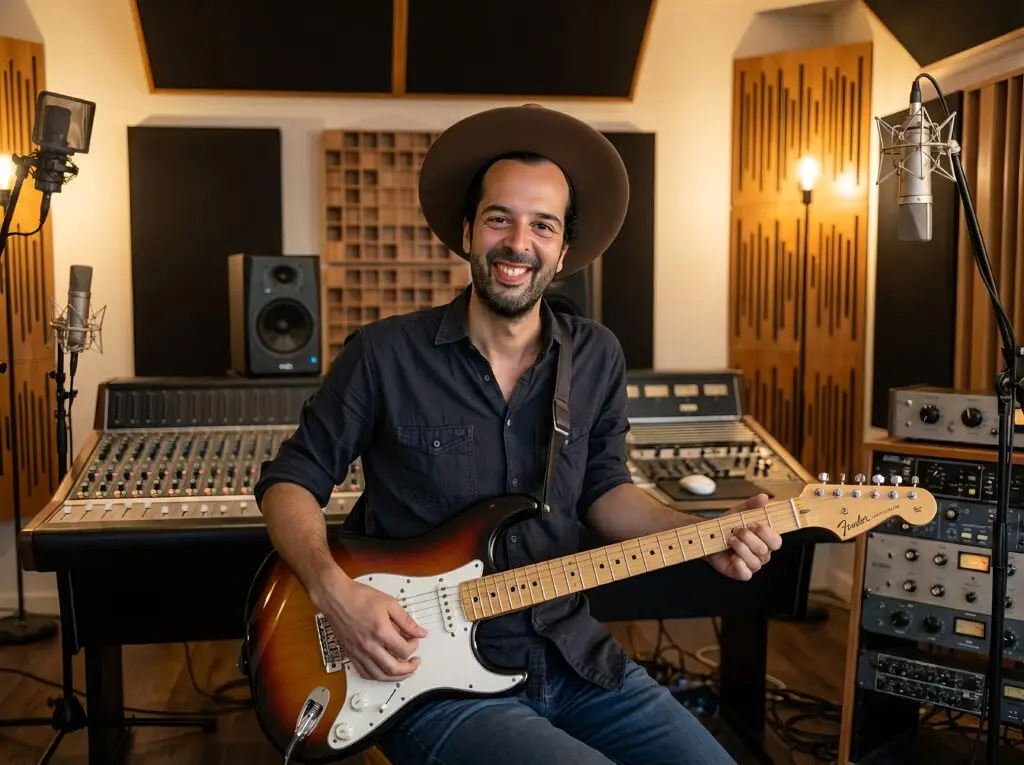 Songwriter arbeitet an einem Song von der Idee bis zum fertigen Song