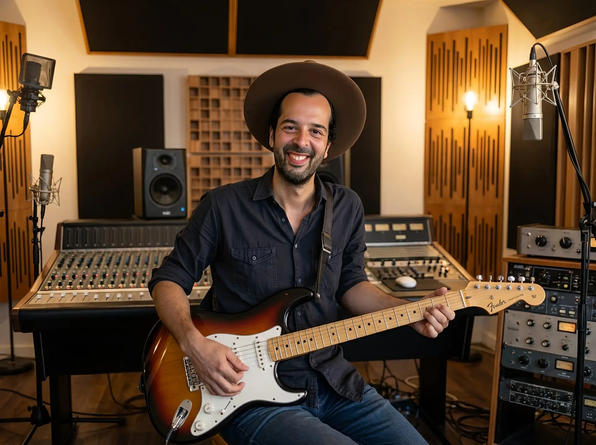 Songwriter arbeitet an einem Song von der Idee bis zum fertigen Song