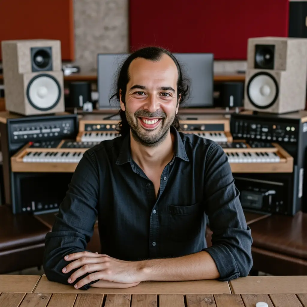Amir Rahimzadeh im Songwriting- und Produktionsstudio